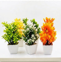 Compact Greenery & Floral Decor Pots (Set of 4)