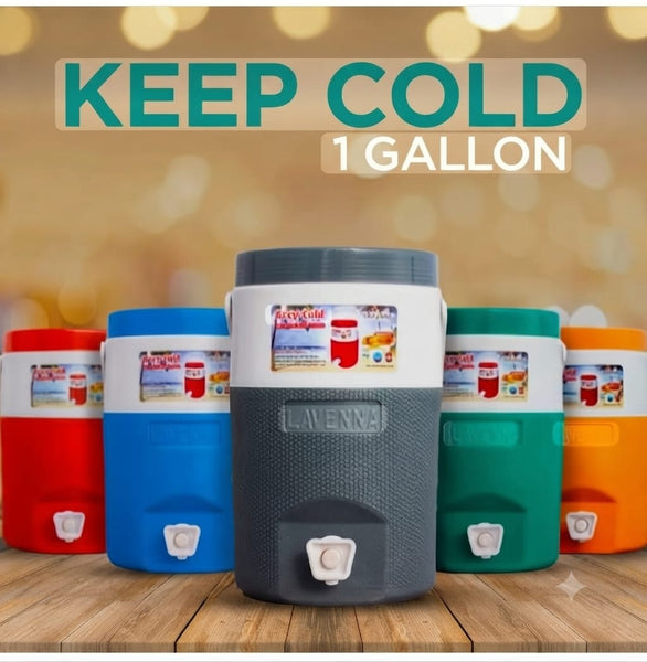 Lavenn Insulated Plastic Water Cooler (Multiple Colors)